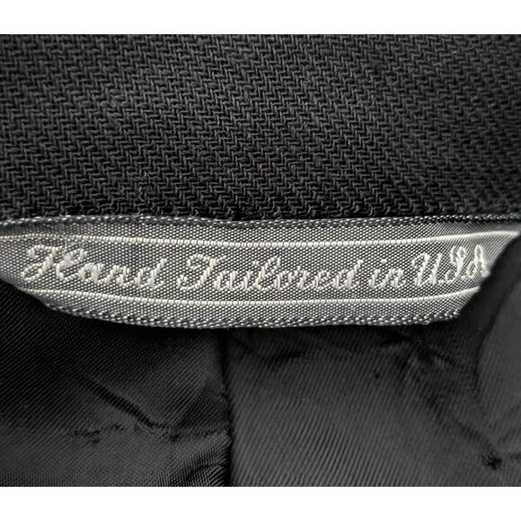 Men’s Loro Piana Fabric Linen Suit Blazer Jacket Dark Gray Size 42R 3 Button - Picture 5 of 8